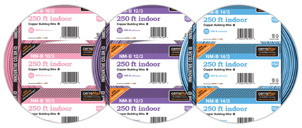 Romex® Wire Colors Explained (2024 Update): What Blue, Purple & Pink Mean for 14/3, 12/3, and 10/3 NM-B Cables