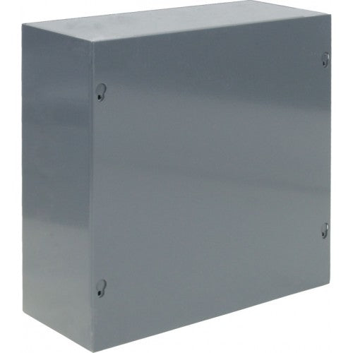 Orbit 10106NK Indoor NEMA Type 1 Screw Cover Enclosure Without K.O. 10" X 10" X 6" - Gray