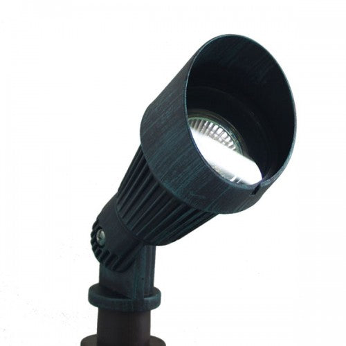 Orbit 1021 12V Cast Aluminum Large Bullet Directional Light with Hood