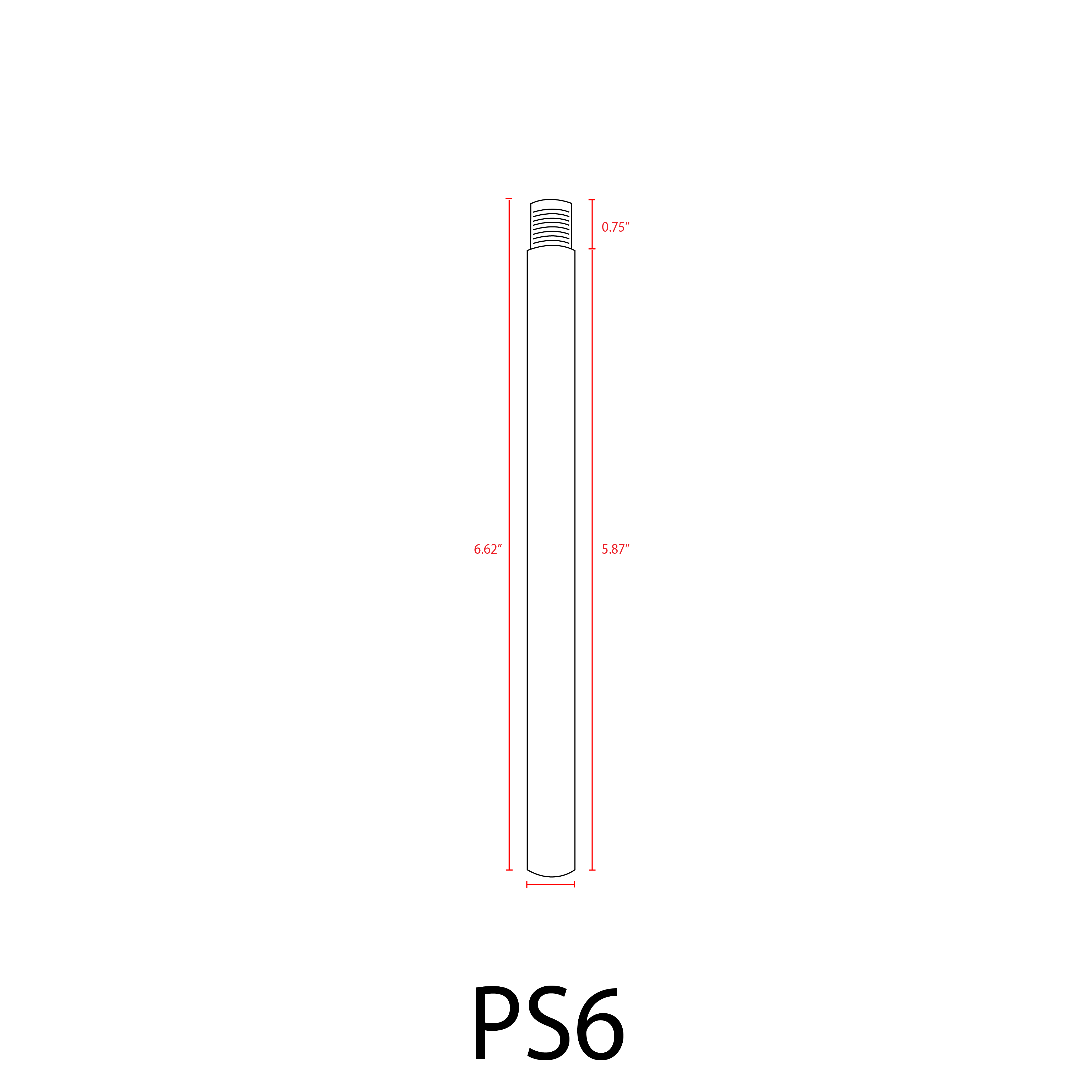 ABBA PS6 6" Aluminum Post Extension