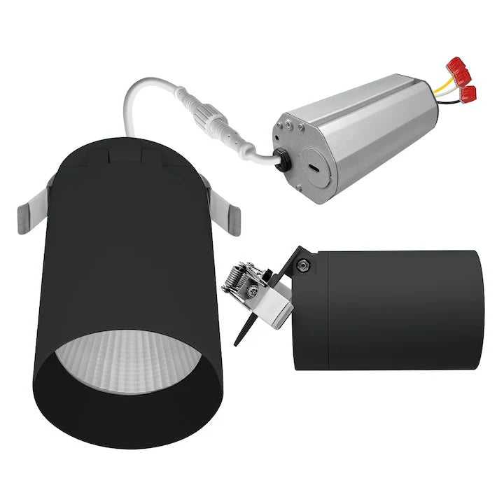 Envision LED-DLJBX-3-CYL-ADJ-5CCT-BL SnapTrim-Line: 3" Cylinder Downlight- Black