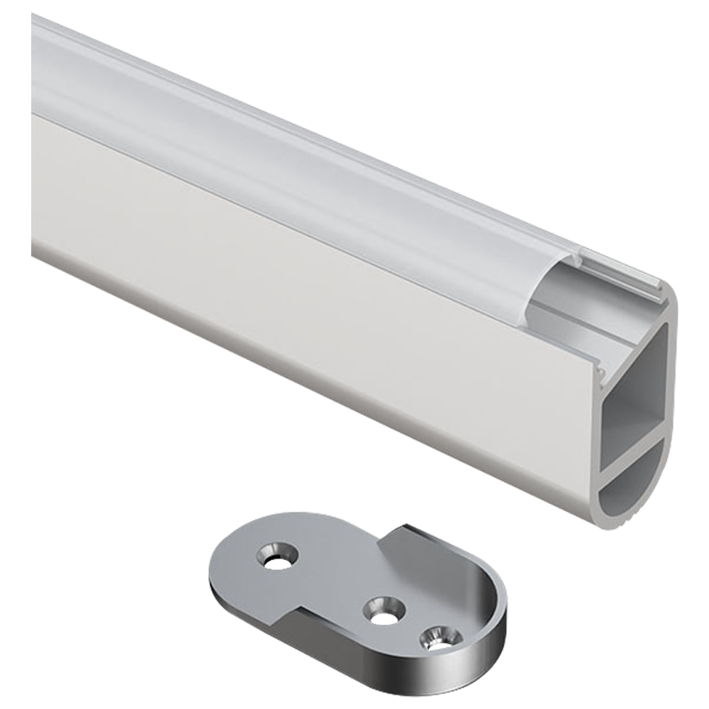 ABBA AP16F Aluminum Profile Wardrobe Rail- 80 Feet