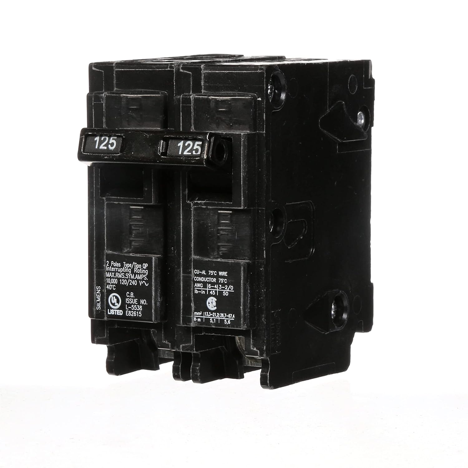 Siemens Q2125 125-Amp 2-Pole Type QP Circuit Breaker - 1 Pack or 6 Pack