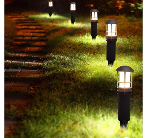 ABBA Lighting USA CDPA55 3W LED Cast Aluminum Path Light, 3000K Warm White, 160 Lumens, 12V AC/DC, Bronze Finish with Ground Spike