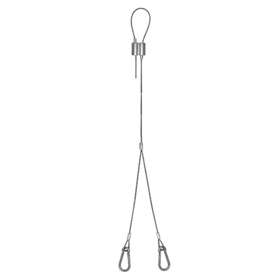 Envision SK-20FT-Y-LC-PD Suspension Kit, 20' Y-Shape, Loop Top, Paddle Bottom (Adjustable Length)