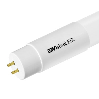 Envision LED-T8-DF-GL-2FT-8W-CTRI 2 FT T8 Glass + PC Coating TRIPLE FIT Ballast, or AC Direct Single/Double, Frosted Lens (30 Pack)