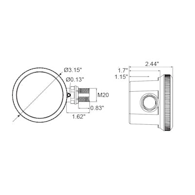 Envision HD406VRH-D-WH Bi Level Motion Sensor w/ Daylight Harvesting White Finish with Side 1/2" Knock Out -Remote Control Compatible-