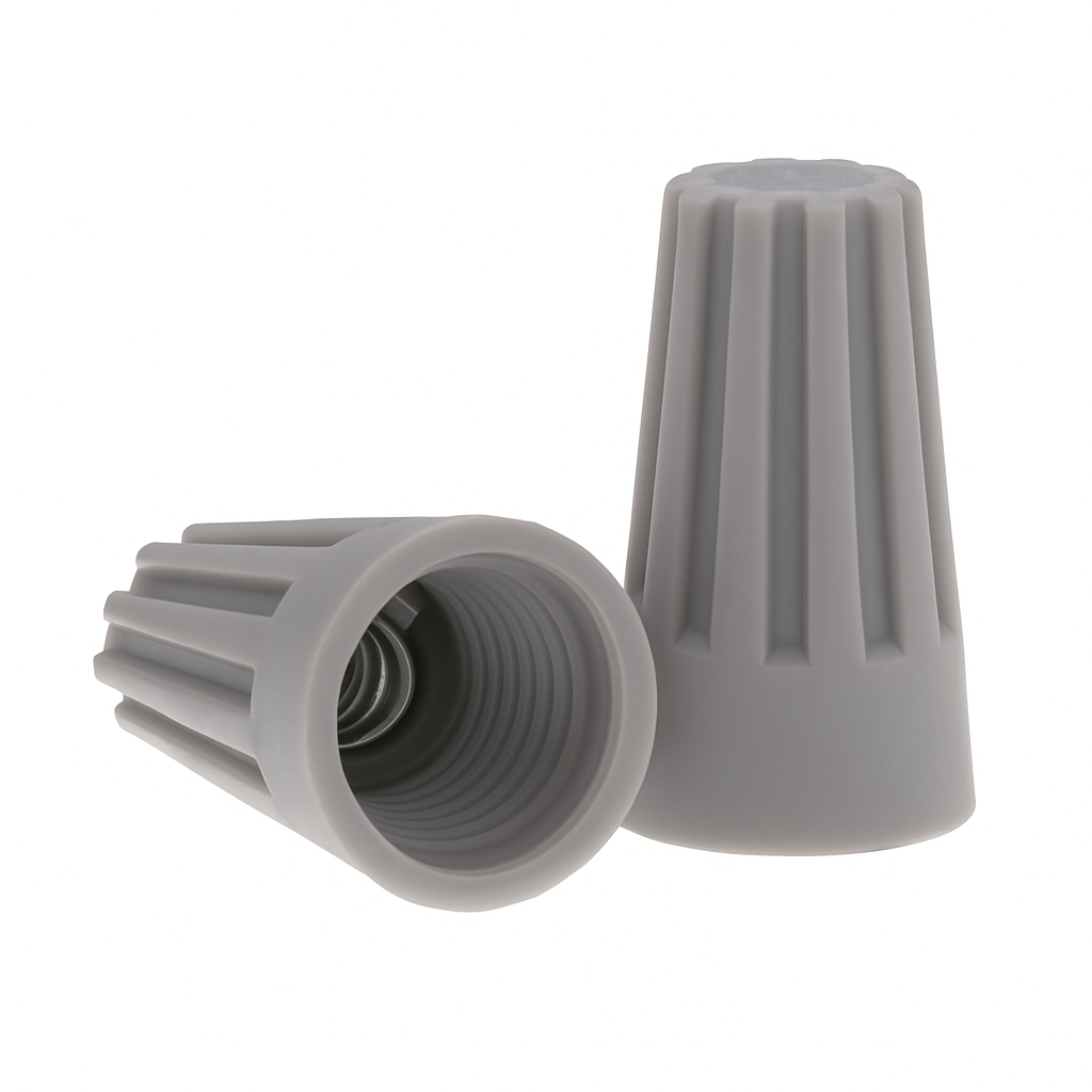 Grey Small Twist-On Wire Connecters - 1,000 Pack