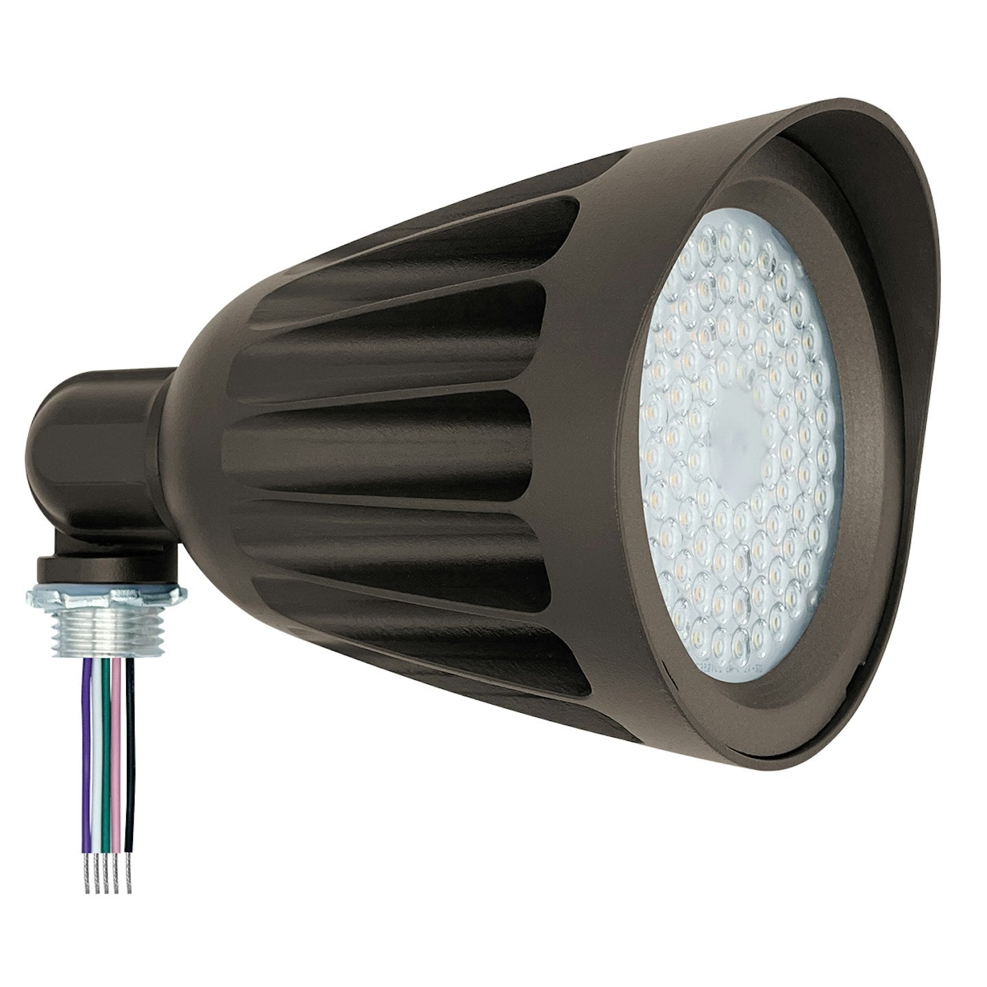 25W 3-CCT LED Bullet Flood with 1/2" Knuckle