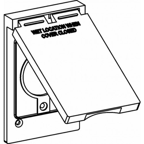 Orbit 1C-PO20 1-Gang Weatherproof Cover Power Outlet 20A, Device Mount - Gray