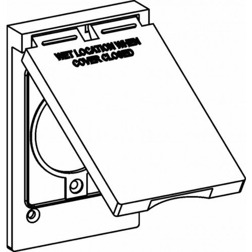 Orbit 1C-PO30 1-Gang Weatherproof Cover Power Outlet 30A, Device Mount - Gray