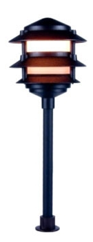 Orbit 2030-C-GN 3-tier Low-volt. Clear Pagoda Light - Green