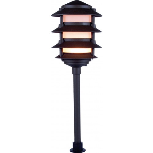 Orbit 2044-C-BK 4 Tier Incandescent Clear Pagoda Light - Black