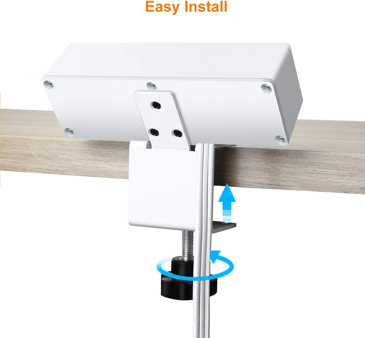 3 Outlet Desk Clamp Power Strip with USB Ports – Desktop Power Station | 125V 12A 1500W, 10 FT Cord - Sonic Electric