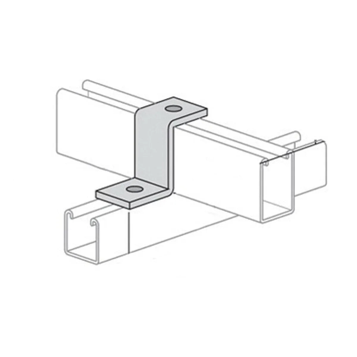 Power Strut PS-2601-EG Electrogalvanized Steel Zee Support (20 Pack)