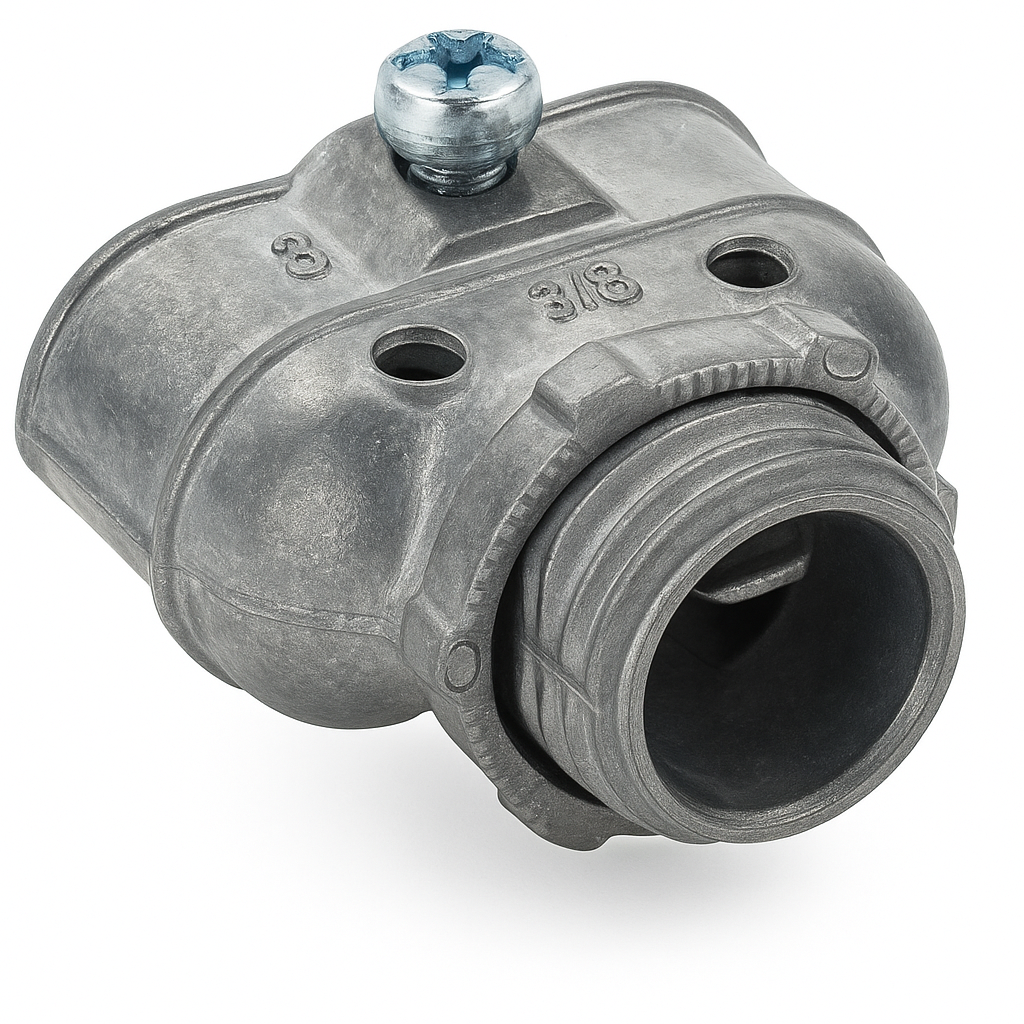 Malibu Knecht™ 3/8" Duplex AC/MC Connector for Non-Metallic Cables