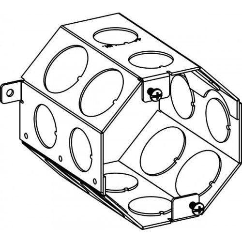 Orbit 4CB-75/100 Concrete Box 4" Deep, 3/4" & 1" K.O.S - Galvanized
