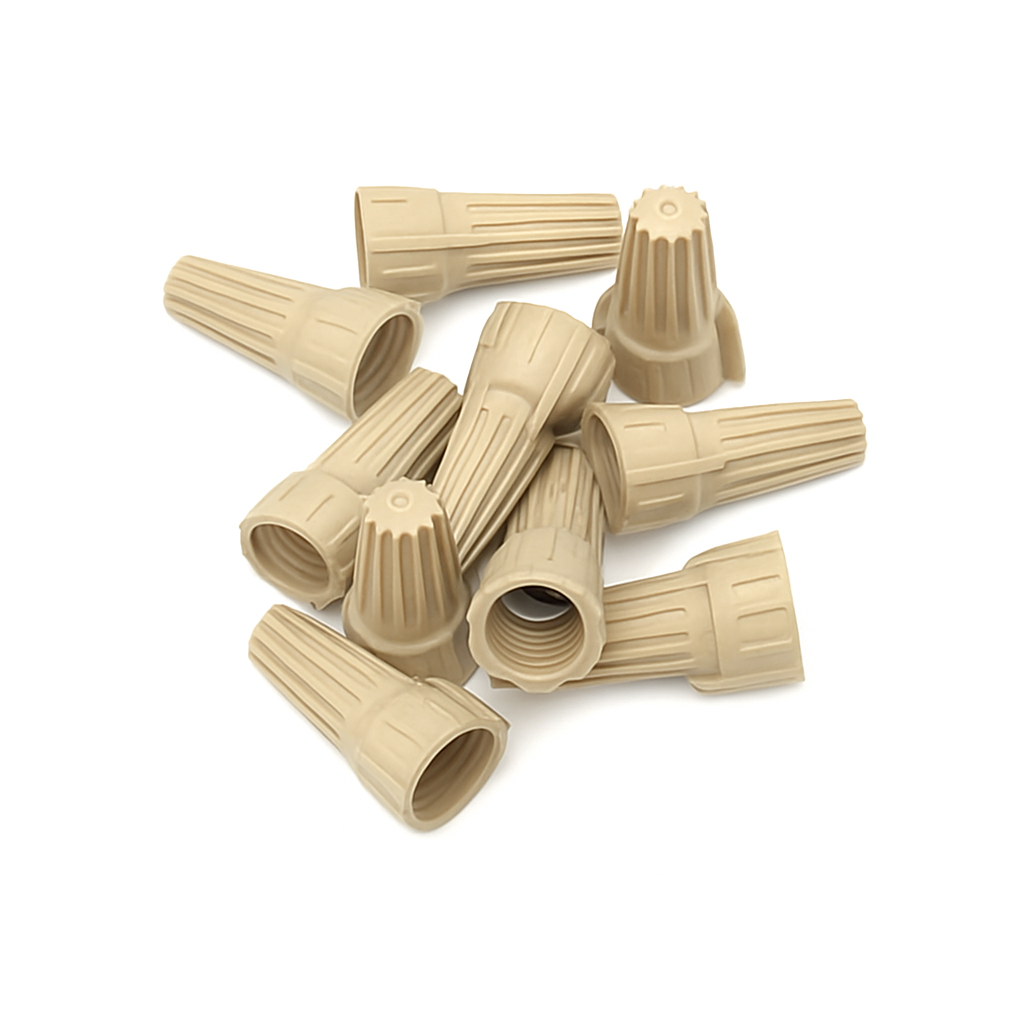 Tan Twist-On Winged Wire Connecters- 500 Pack
