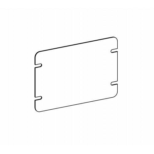 Orbit 4M2-B Flat, 2-Gang Switch Box Blank Device Cover - Galvanized