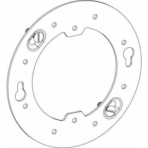 Orbit 4R000S 4" Octagon Box Steel Cover Flat, Open, Universal Mounting