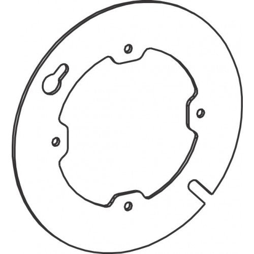 Orbit 4R000X 4" Octagon Box Steel Cover Flat, Open, Dual Direction