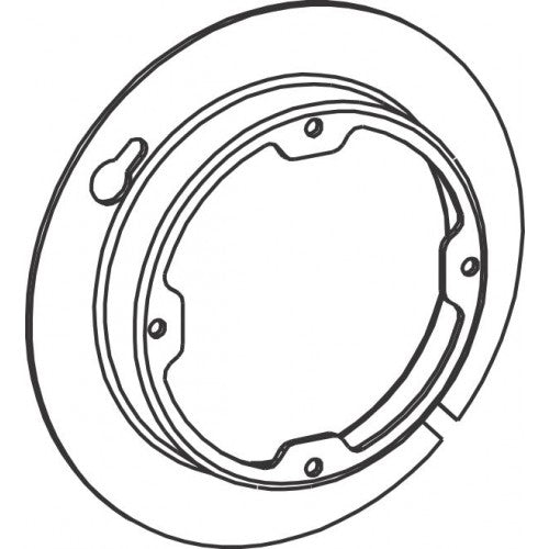 Orbit 4R058X 4" Octagon Box Steel Cover 5/8" Raised Open, Dual Direction