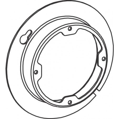 Orbit 4R075X 4" Octagon Box Steel Cover 3/4" Raised Open, Dual Direction