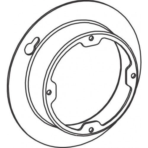 Orbit 4R100X 4" Octagon Box Steel Cover 1" Raised Open, Dual Direction