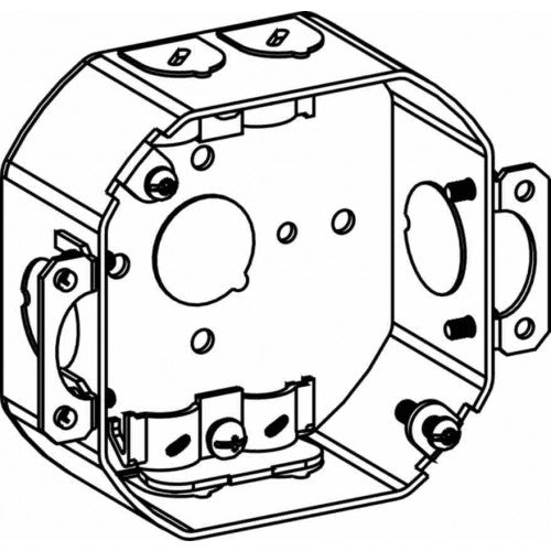 Orbit 4RB-NM-E 4" Octagon Steel NM Box 1-1/2" With Ears