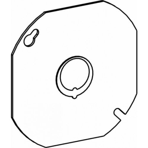 Orbit 4RBC-MKO 4" Octagon Box Steel Cover Flat, MKO