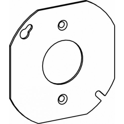 Orbit 4RC-SR 4" Octagon Cover For Single Receptacles 1.4"