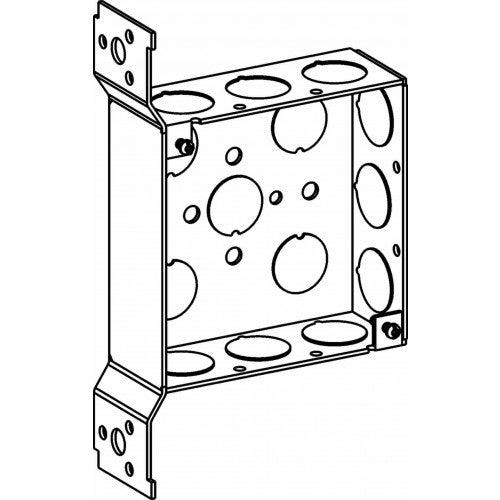 Orbit 4SB-50-FB 4" Square Box 1-1/2" Deep With Bracket 1/2" - Galvanized