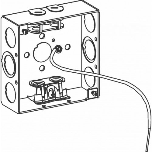 Orbit 4SB-MC-PT 4" Square Box 1-1/2" Deep MC Type & PT - Galvanized