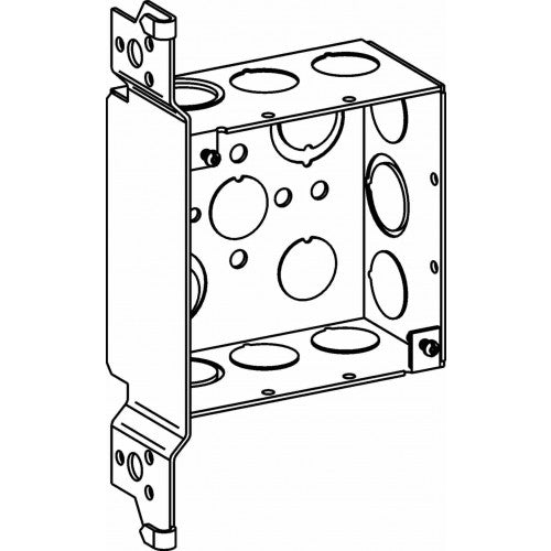 Orbit 4SDB-MKO-WB 4" Square Box 2-1/8" Deep With Wood Bracket MKO - Galvanized