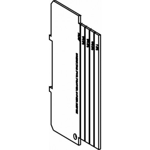 Orbit 4SP-100 4" Square Partition Flat To 1" - Galvanized