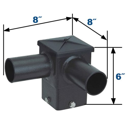 Orbit 4ST90HZ2 Horizontalontal Twin 90 Degreeree Te Non For 4" Square Pole - Bronze