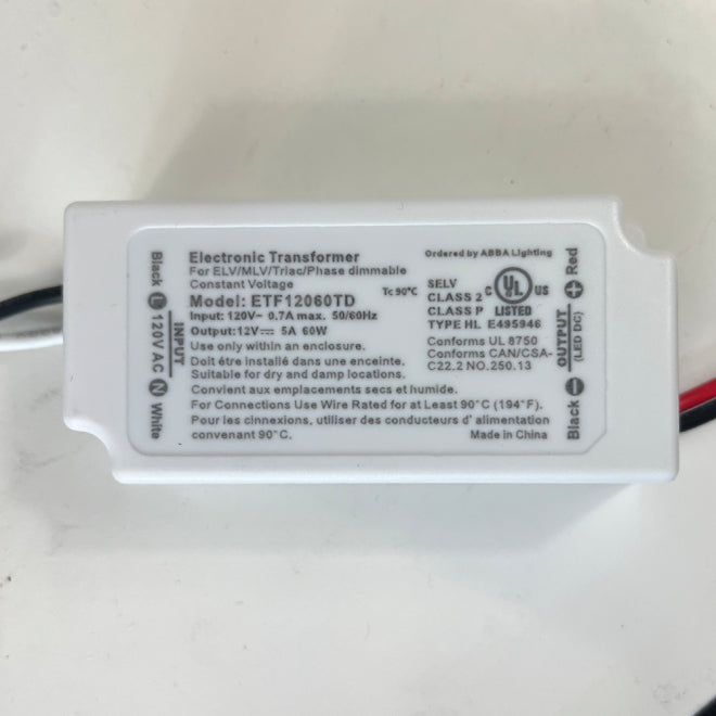 60W 12V Class 2 Outdoor Transformer