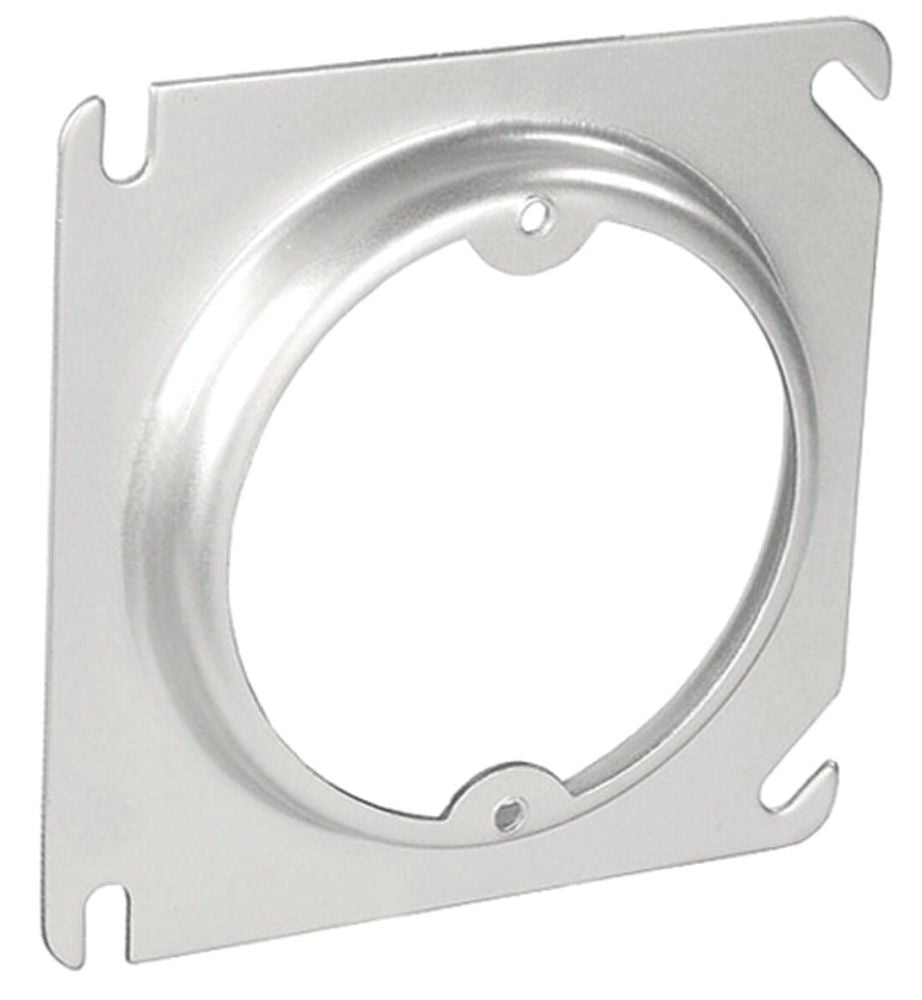 Raised 4" Square (4S) Round Mud Ring- 1/2" to 1" Sizes Available