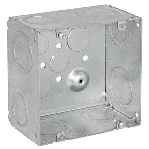 Orbit 5SLB-2MKO 5 Square Box 2-1/2" Deep 1" &1-1/4" MKO - Galvanized