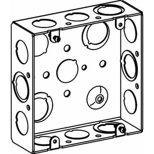 Orbit 5SSB-MKO 5 Square Super Shallow Box Welded With MKO 1-1/2" Deep - Galvanized