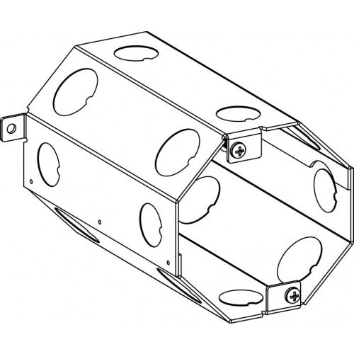 Orbit 6CB Octagonal Concrete Box 6" Deep - Galvanized