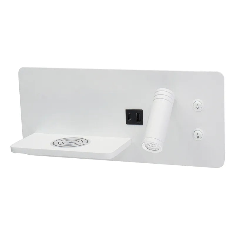 Westgate Bedside Horizontal Reading Lamp with Backlight, 10W 3000K - Multiple Finishes