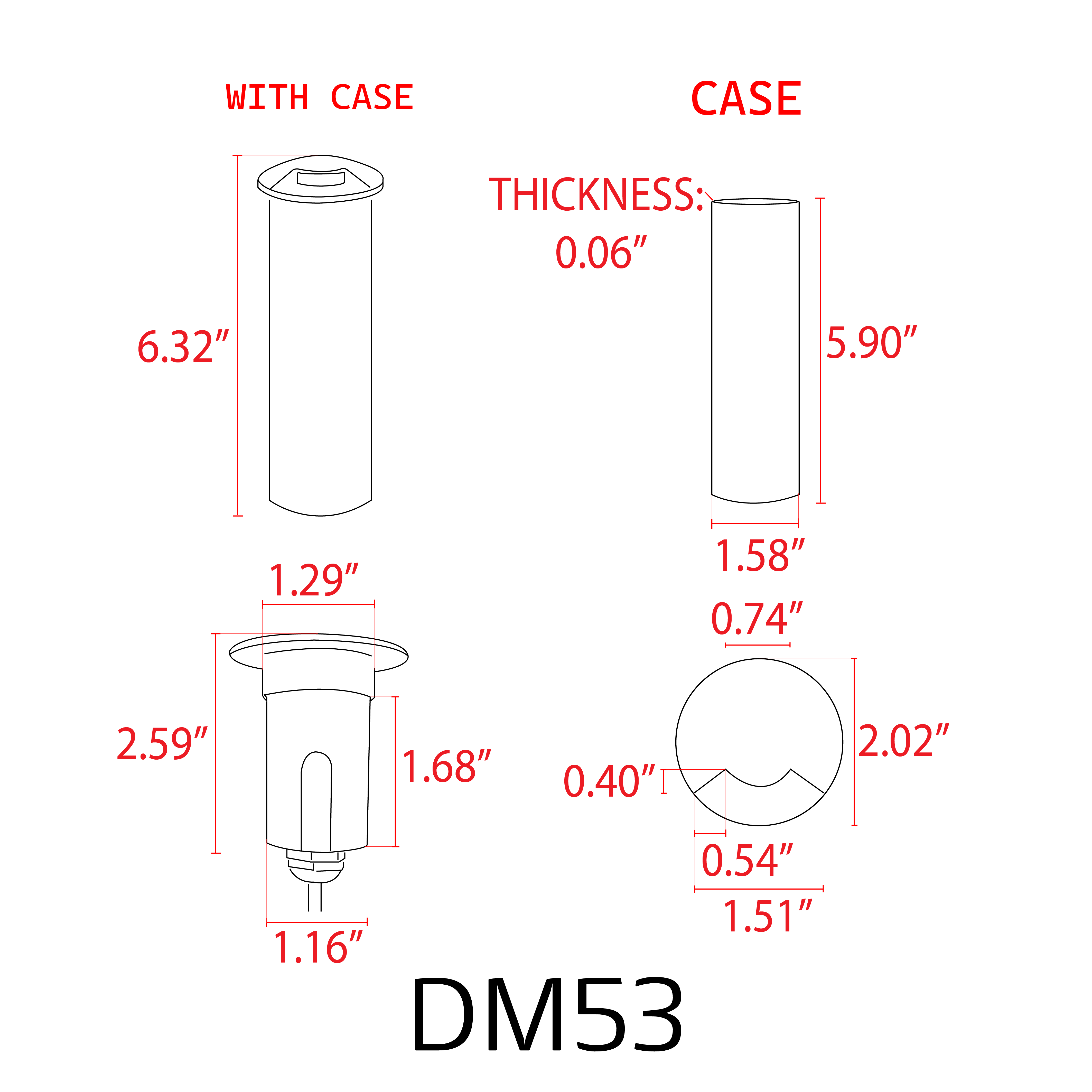 ABBA DM53 3W Stainless Steel Round LED Well Light