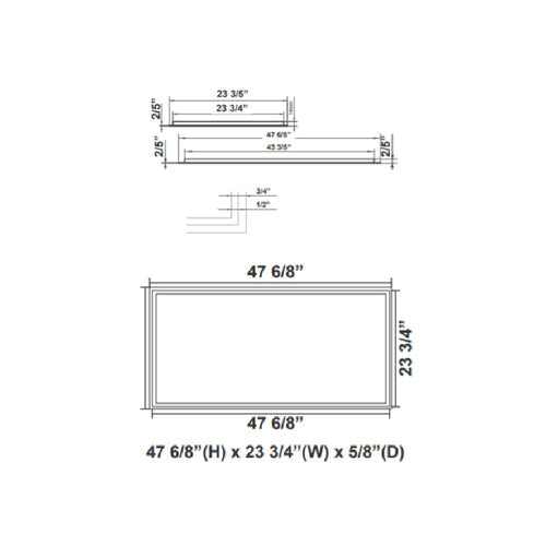Westgate TGL-2X4-MCTP LED T-Bar Grid Panel Light - White