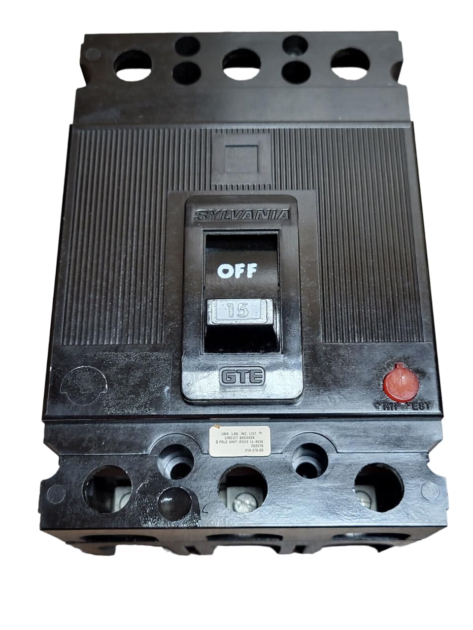 (USED) Challenger GTE Type SEH3C15 15-Amp 3-Pole 480V Circuit Breaker