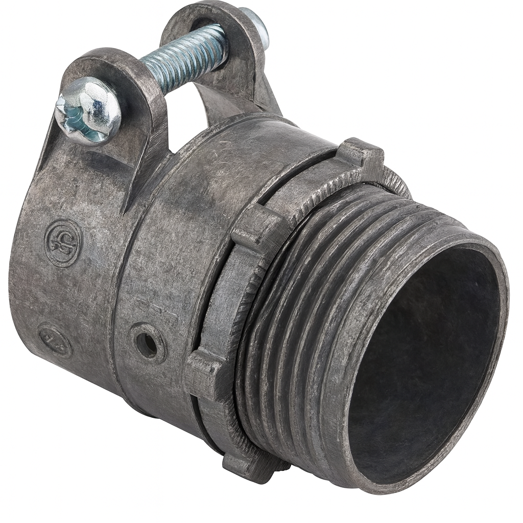 Squeeze Type Flex Connectors – 1/2" to 4" | Zinc Die-Cast for BX & AC Cable