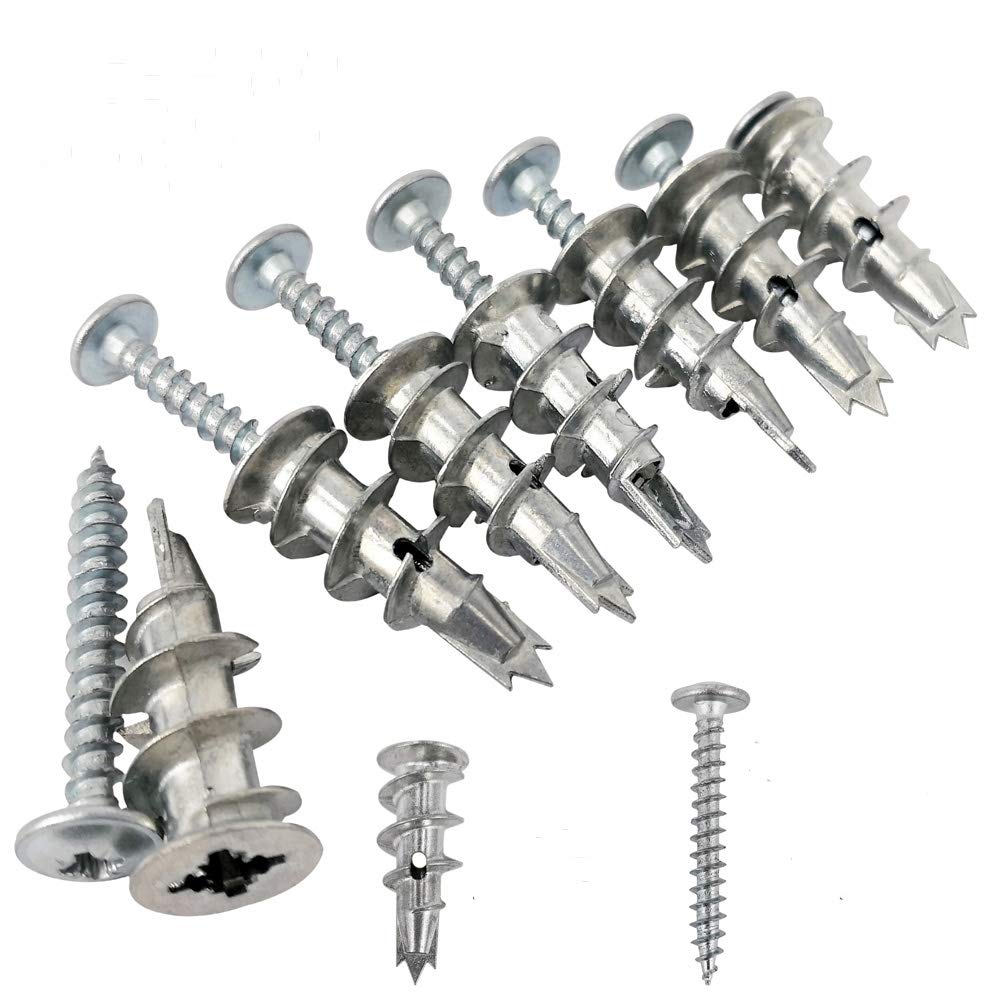 Steel Drywall Anchor Kit - Multiple Sizes