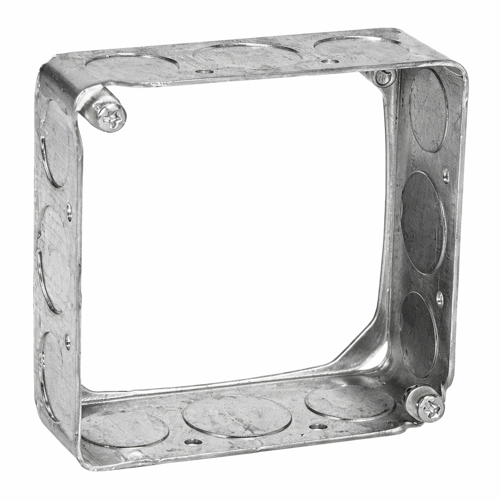5S Extension Ring – 4-11/16" Square, 2-1/8" Deep | 42 cu in | Galvanized Steel | UL Listed