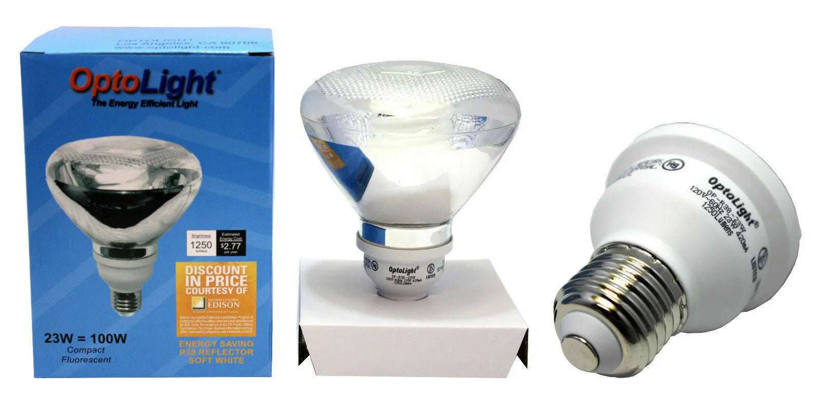 Opto Light R38-23W 23W 120V Compact Fluorescent R38 Light Bulb