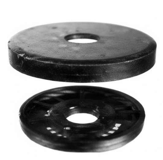 Westgate BOL-RP-BK 11.5in Universal Bollard Retrofit Plate Kit - Black